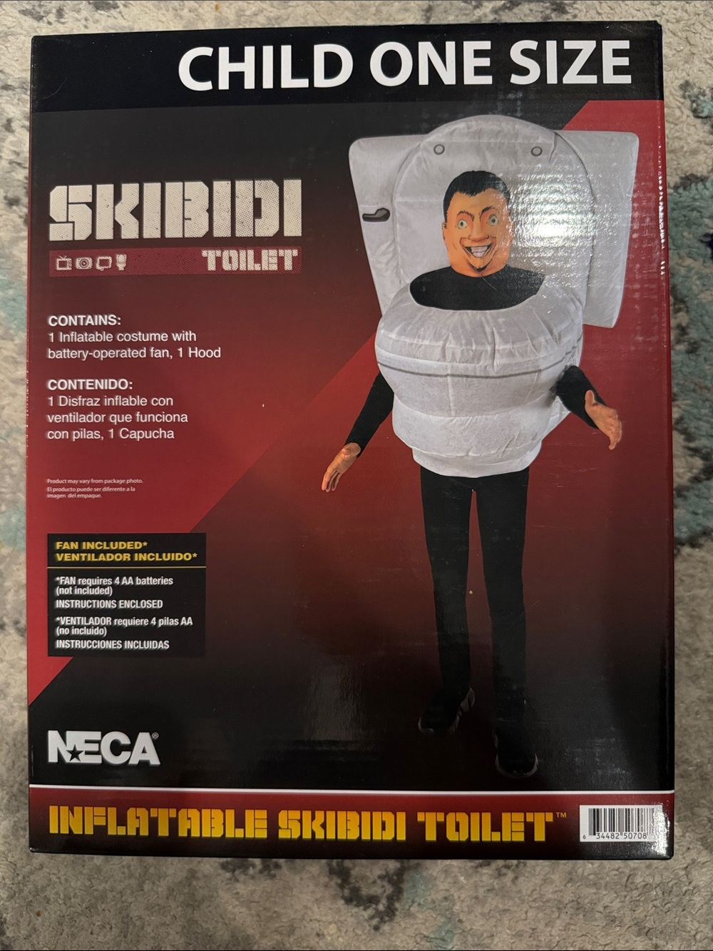 Kids Inflatable Skibidi Toilet Halloween Costume